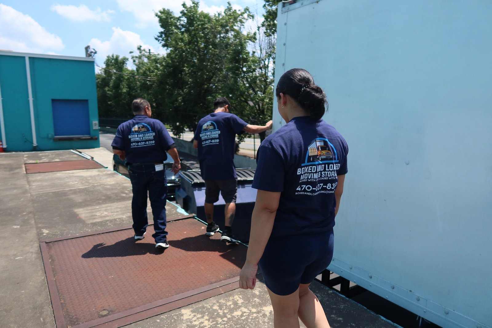 Boxed and Loaded moving team and equipment